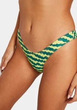 Now Cool Swim Camo Melon 90s Bikini Bottoms