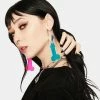 Rolita Rave Couture Jewelry Love Dick Iridescent Earrings