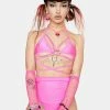 Rolita Rave Couture Pink Butterfly Kisses Wrap Top