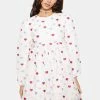 Sister Jane Irina Heart Jacquard Mini Dress