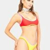 Now Cool Swim The Red Contrast 90s Duo Bikini Top