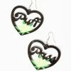 Rolita Rave Couture Puff Pass Heart Earrings Jewelry