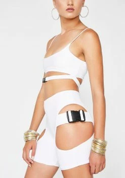 Lipt The Label Bottoms Pure Buckle Shorts