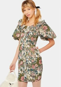 Sister Jane Dresses Lunar Garden Tapestry Mini Dress