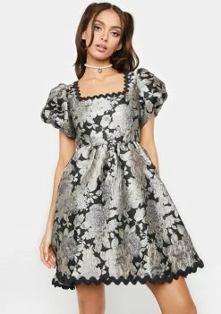 Sister Jane Spiral Jacquard Mini Dress