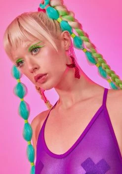 Rolita Rave Couture Mermaid Tail Earrings Jewelry