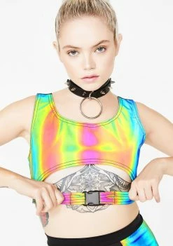 Rolita Rave Couture Sin Censura Crop Top Tops
