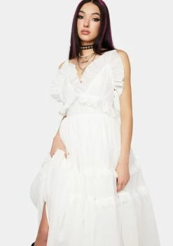 Sister Jane Polly Ruffle Midi Dress Dresses