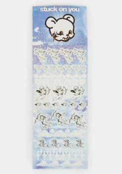 STUCK ON YOU STUDIOS Cherubs Glitter Sticker Sheet