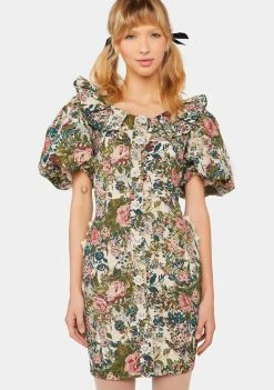 Sister Jane Dresses Lunar Garden Tapestry Mini Dress