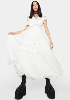 Sister Jane Polly Ruffle Midi Dress Dresses