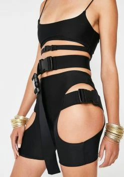 Lipt The Label Buckle Shorts Biker Shorts