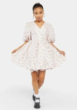 Sister Jane Lunar Floral Jacquard Dress