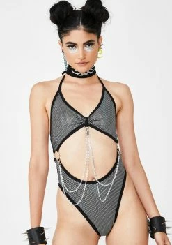 Rolita Rave Couture Tops Punk Princess Cut-Out Bodysuit