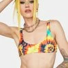 Now Cool Swim The 90s Tie Dye Bikini Top