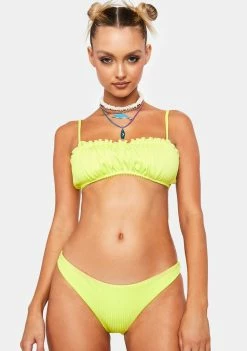 Now Cool Lime Rib Signature Eco Bikini Bottoms