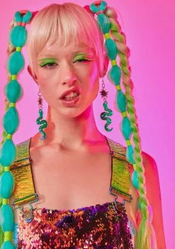 Rolita Rave Couture Serpent Earrings Jewelry