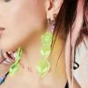 Rolita Rave Couture Peace Alien Earrings
