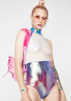 Rolita Rave Couture Tops Cotton Candy Delusion Bodysuit
