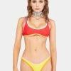 Now Cool The Yellow Contrast 90s Duo Bikini Bottoms