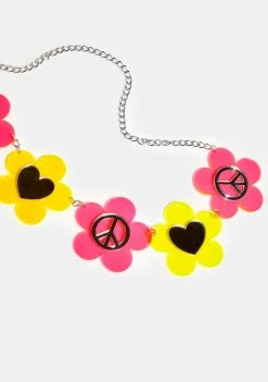 Rolita Rave Couture Peace Daisy Chain Belt