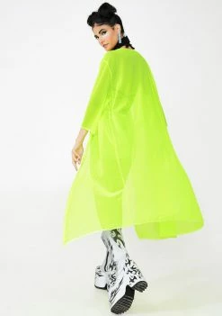 Rolita Rave Couture Vivid Inferno Mesh Cover Up Outerwear