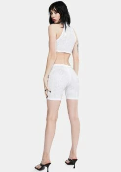 Lipt The Label Compound Rhinestone Romper Jumpsuits & Rompers