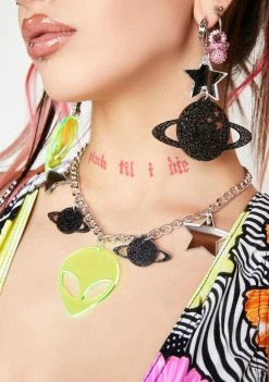 Rolita Rave Couture Neon Out Of Space Necklace