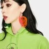 Rolita Rave Couture Drippy Happy Face Earrings