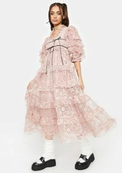 Sister Jane Loop Lace Midi Dress