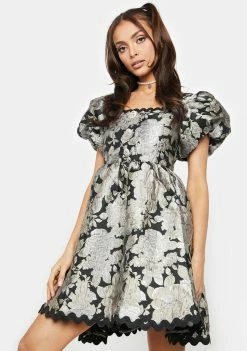 Sister Jane Spiral Jacquard Mini Dress