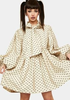 Sister Jane Barn Heart Jacquard Mini Dress Dresses
