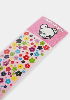 STUCK ON YOU STUDIOS Individuals Flowers Glitter Sticker Sheet