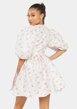 Sister Jane Lunar Floral Jacquard Dress