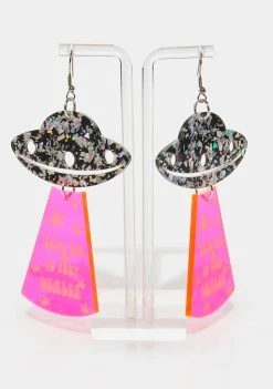 Rolita Rave Couture Neon Pink Take Me Earrings