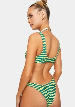 Now Cool Swim Camo Melon 90s Bikini Bottoms