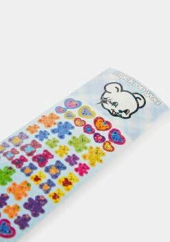 STUCK ON YOU STUDIOS Teddy Glitter Sticker Sheet Individuals
