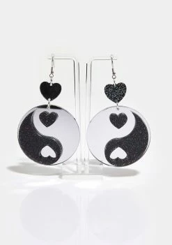 Rolita Rave Couture Yin Yang Earrings Jewelry