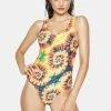 Now Cool The Golden Girl Tie Dye 90s One-Piece Swimsuit