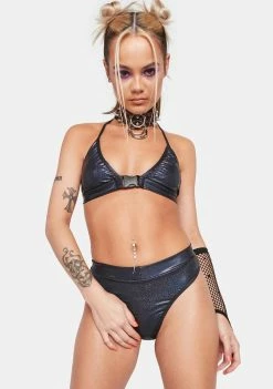 Rolita Rave Couture Black Sparkle Bootylicious Bottoms