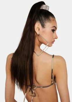 Lipt The Label Tops Brown Vacay Floral Bra Top