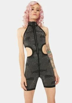 Lipt The Label Jumpsuits & Rompers Black Compound Rhinestone Romper