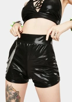Rolita Rave Couture Bottoms Toxic High Waist Shorts