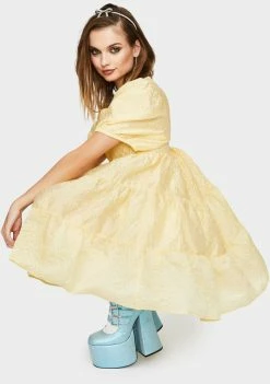 Sister Jane Dresses Buttercup Puff Sleeve Mini Dress