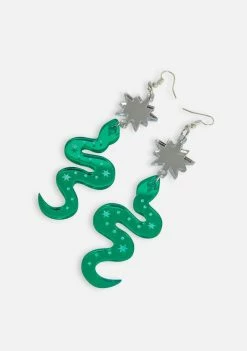 Rolita Rave Couture Serpent Earrings Jewelry