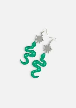 Rolita Rave Couture Serpent Earrings Jewelry