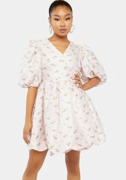 Sister Jane Lunar Floral Jacquard Dress