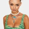 Now Cool Camo Melon 90s Crop Bikini Top