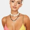 Now Cool Hawaii String Bead Bikini Top