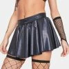 Rolita Rave Couture Black Sparkle Bad Girl Mini Skirt